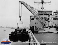 SRN6 being transported -   (The Hovercraft Museum Trust).